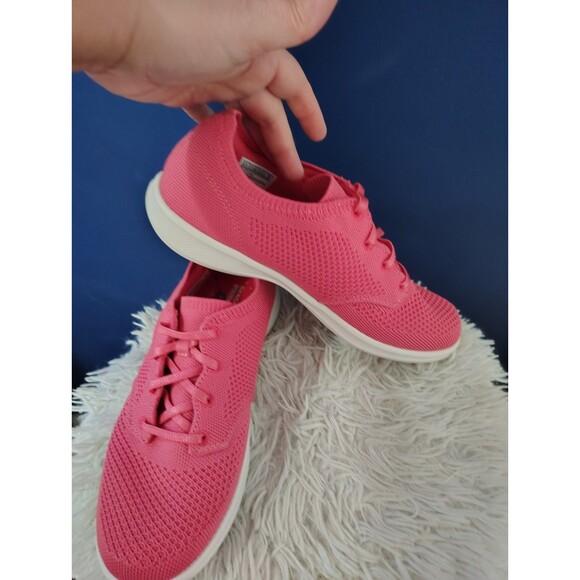 Skechers Sport Women’s Size US 8.5 Lace Up Pink Slip On Sneakers - Picture 7 of 8